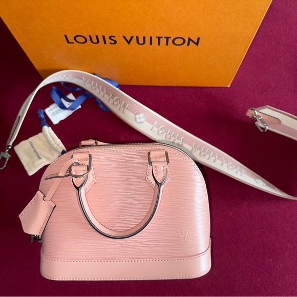 Louis Vuitton Alma BB Epi Shoulder Bag Pink - Picture 12 of 12